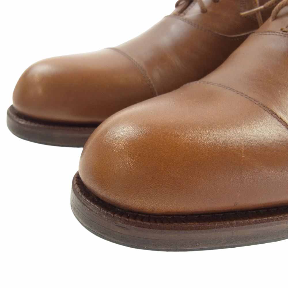 ジョンストン アンド マーフィー JM-1000 ストレート チップ ビジネス シューズ ブラウン系 26.5cm【美品】【中古】
