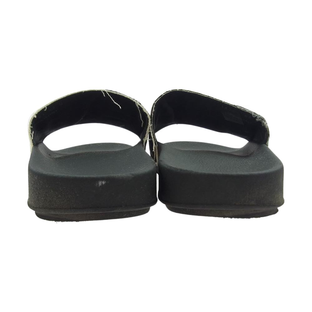 Rick Owens リックオウエンス DU19S4817 DRKSHDW ダークシャドウ PATCH SLIDES パッチ スライド サンダル  ブラック系 43【中古】