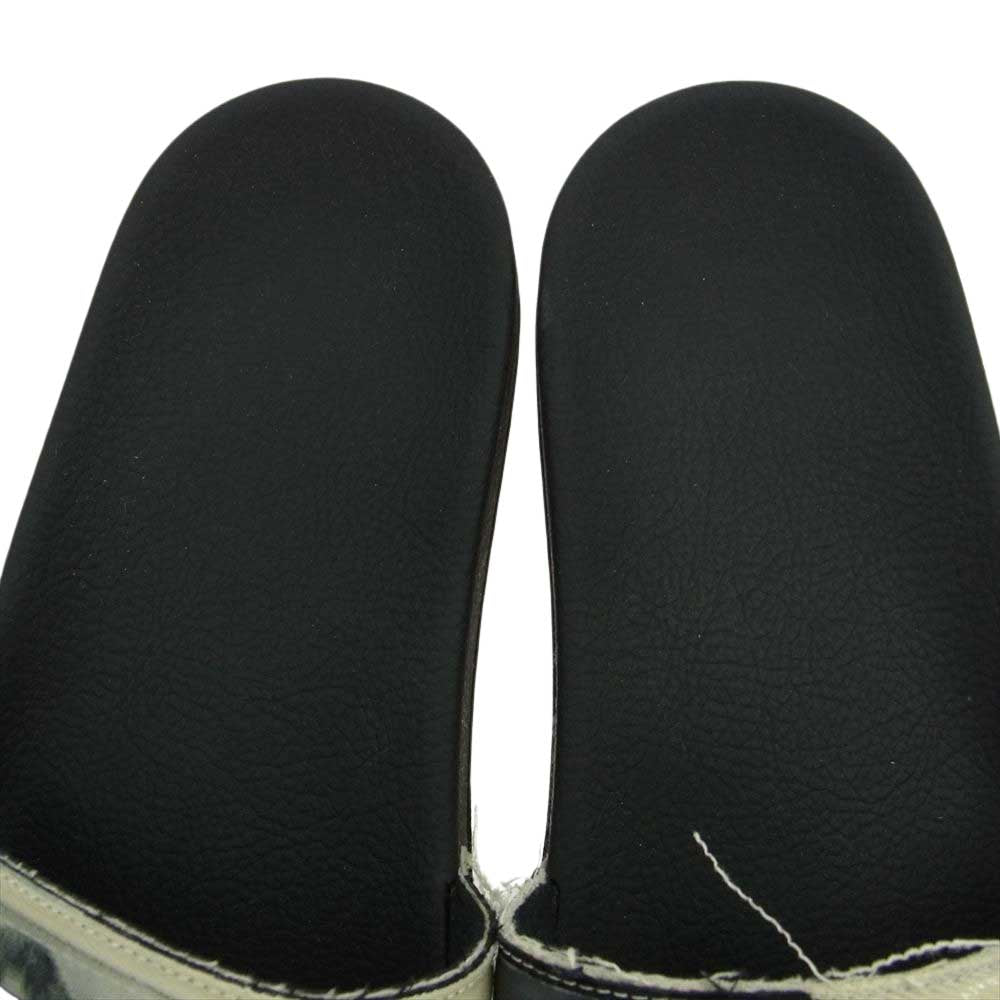 Rick Owens リックオウエンス DU19S4817 DRKSHDW ダークシャドウ PATCH SLIDES パッチ スライド サンダル  ブラック系 43【中古】