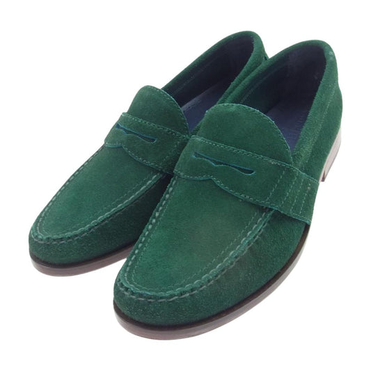 COLE HAAN コールハーン c11177 Penny Loafers Green Suede Leather スエードレザー コインローファー グリーン系 9.5【中古】
