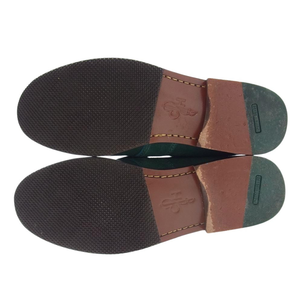 COLE HAAN コールハーン c11177 Penny Loafers Green Suede Leather スエードレザー コインローファー グリーン系 9.5【中古】