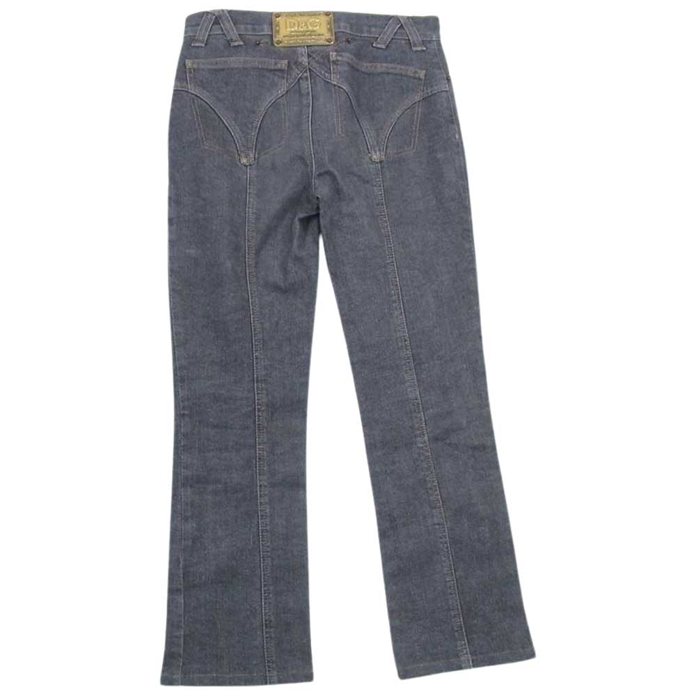 DOLCE&GABBANA ドルチェアンドガッバーナ バック プレート スキニー デニム パンツ ブラック系 40【中古】