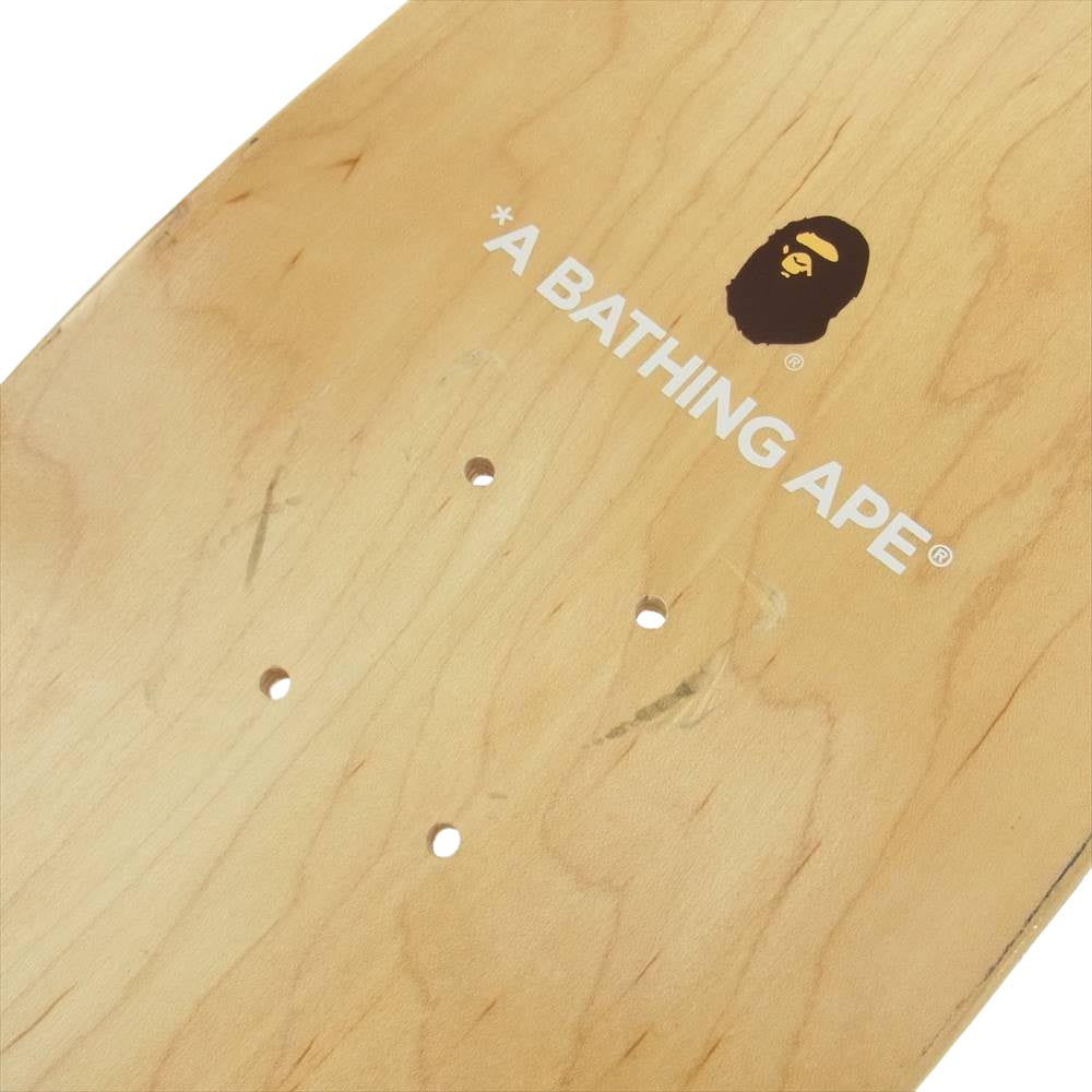 A BATHING APE アベイシングエイプ サルカモ カモフラ スケートデッキ イエロー イエロー系【中古】