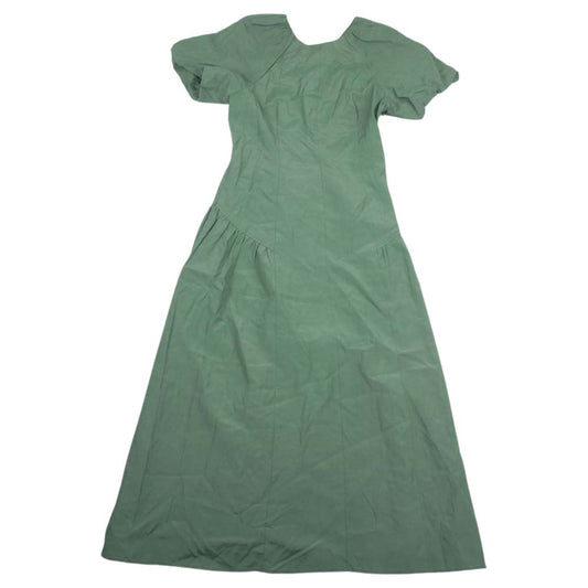 フレイアイディー 23SS FWFO232028 2023年春夏 リネン パフスリーブ ワンピース グリーン系 1【中古】