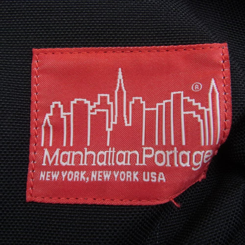 Manhattan Portage マンハッタンポーテージ スエード切替 バックパック リュック ブラック系【中古】