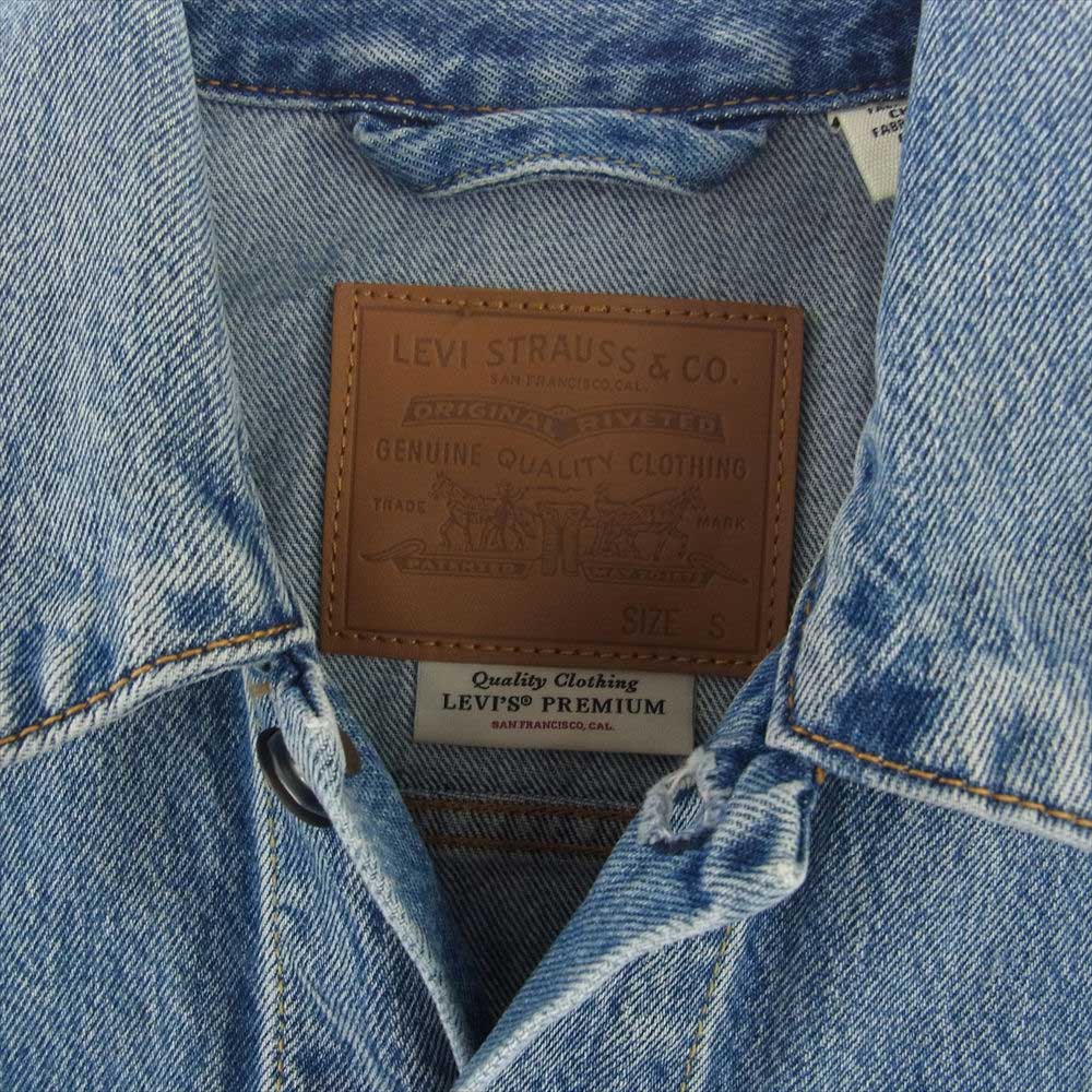 Levi's リーバイス PC9-72334-0574 PREMIUM TRUCKER JACKET ユーズド加工 デニム トラッカー ジャケット インディゴブルー系 S【中古】