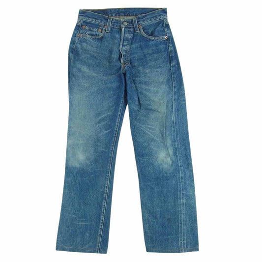 Levi's リーバイス 復刻 USA製 バレンシア工場製 ボタン裏555 501 ビッグE ストレート デニム パンツ インディゴブルー系 W30 L36【中古】