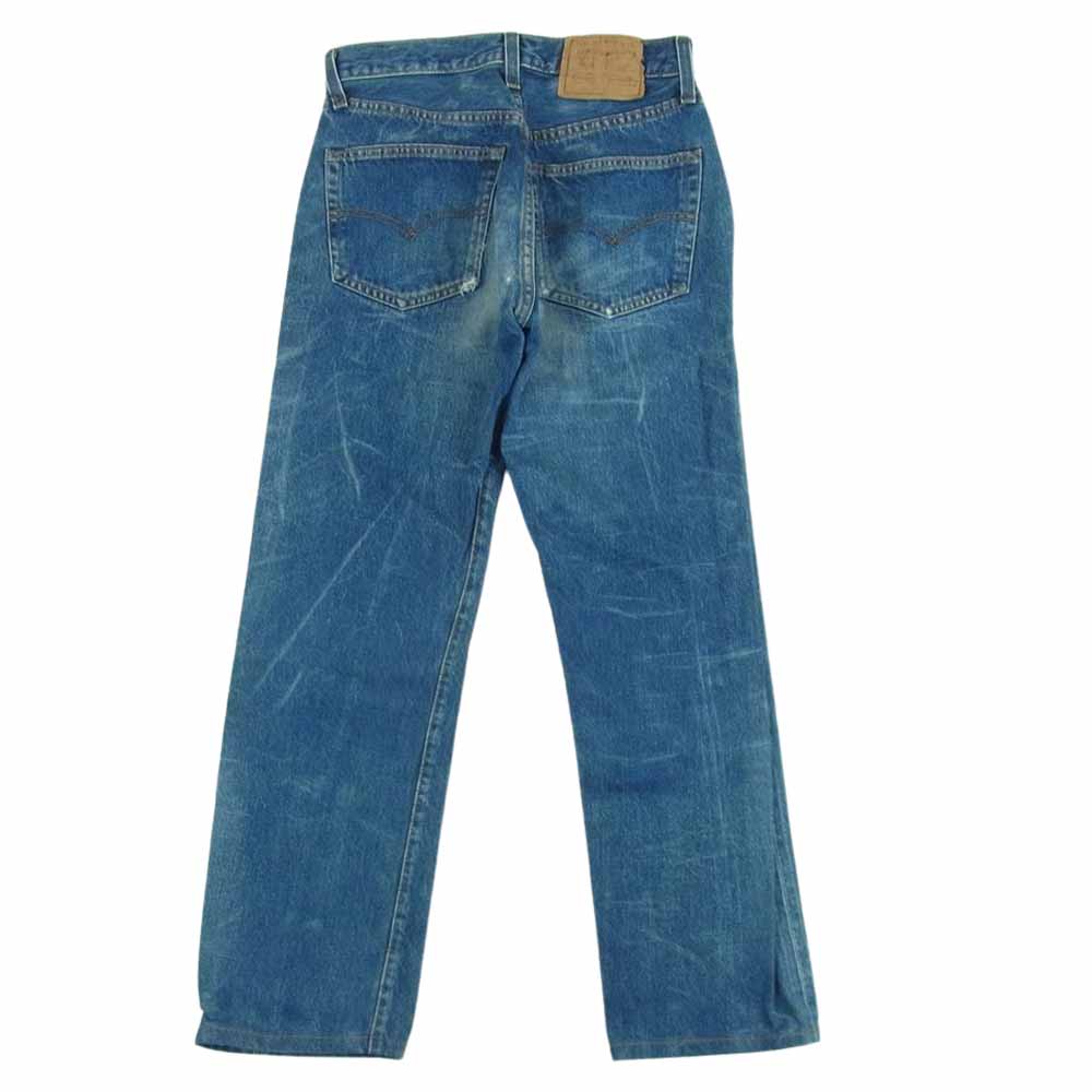 Levi's リーバイス 復刻 USA製 バレンシア工場製 ボタン裏555 501 ビッグE ストレート デニム パンツ インディゴブルー系 W30 L36【中古】