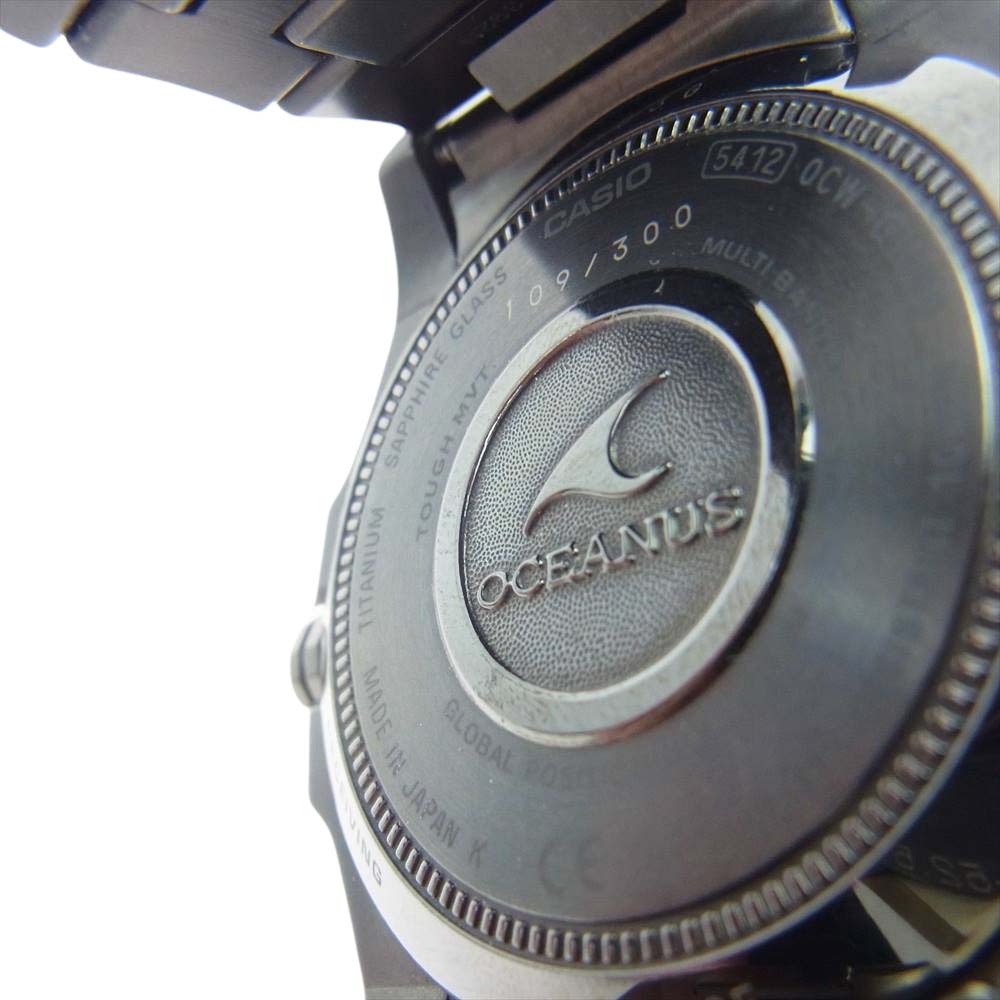 CASIO カシオ OCEANUS オシアナス 世界限定300本 OCW-G1000S-1AJR チタン GPSハイブリッドソーラー 世界限定300本 腕時計 ウォッチ ブラック系【中古】
