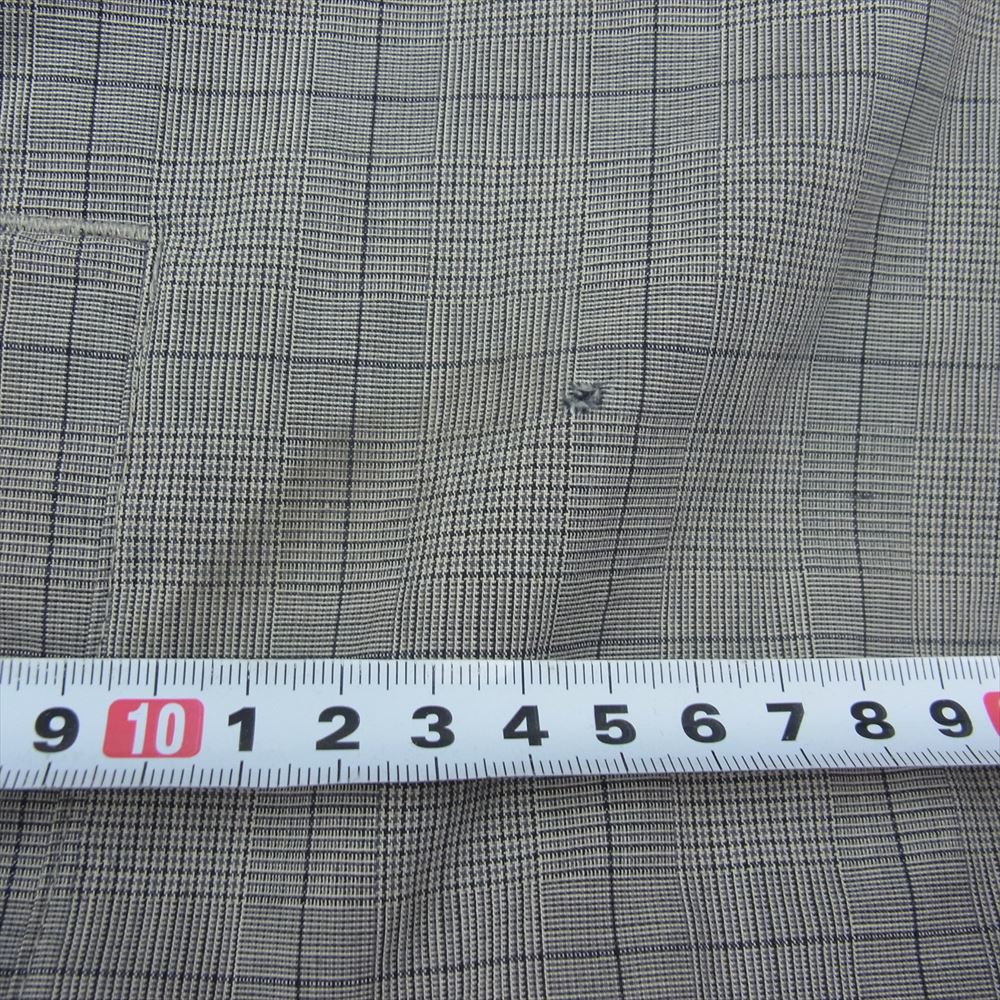 FRED PERRY フレッドペリー J7624 グレンチェック フルジップ ジップアップ ハリントン ジャケット ブルゾン グレー系 L【中古】