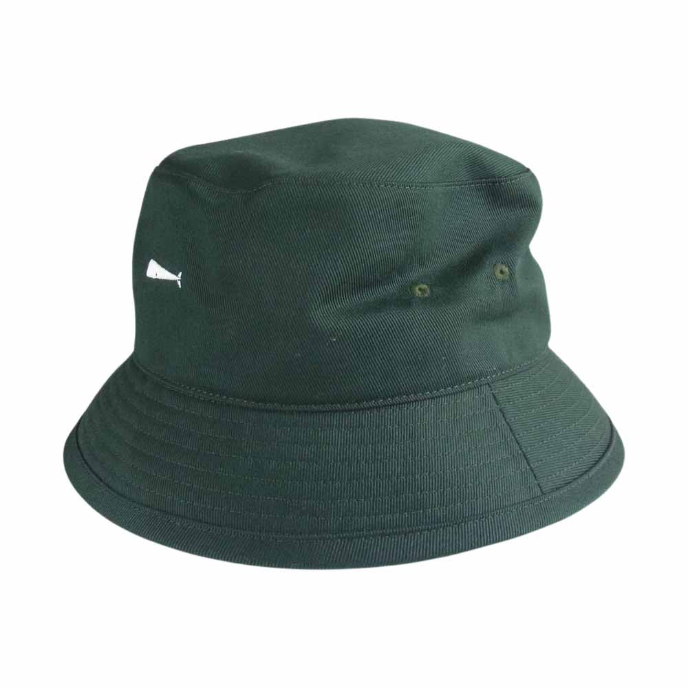 DESCENDANT ディセンダント 21SS 211HCDS-HT01S BUCKET HAT TWILL ツイル生地 ロゴ刺繍 バケットハット グリーン系 2【中古】
