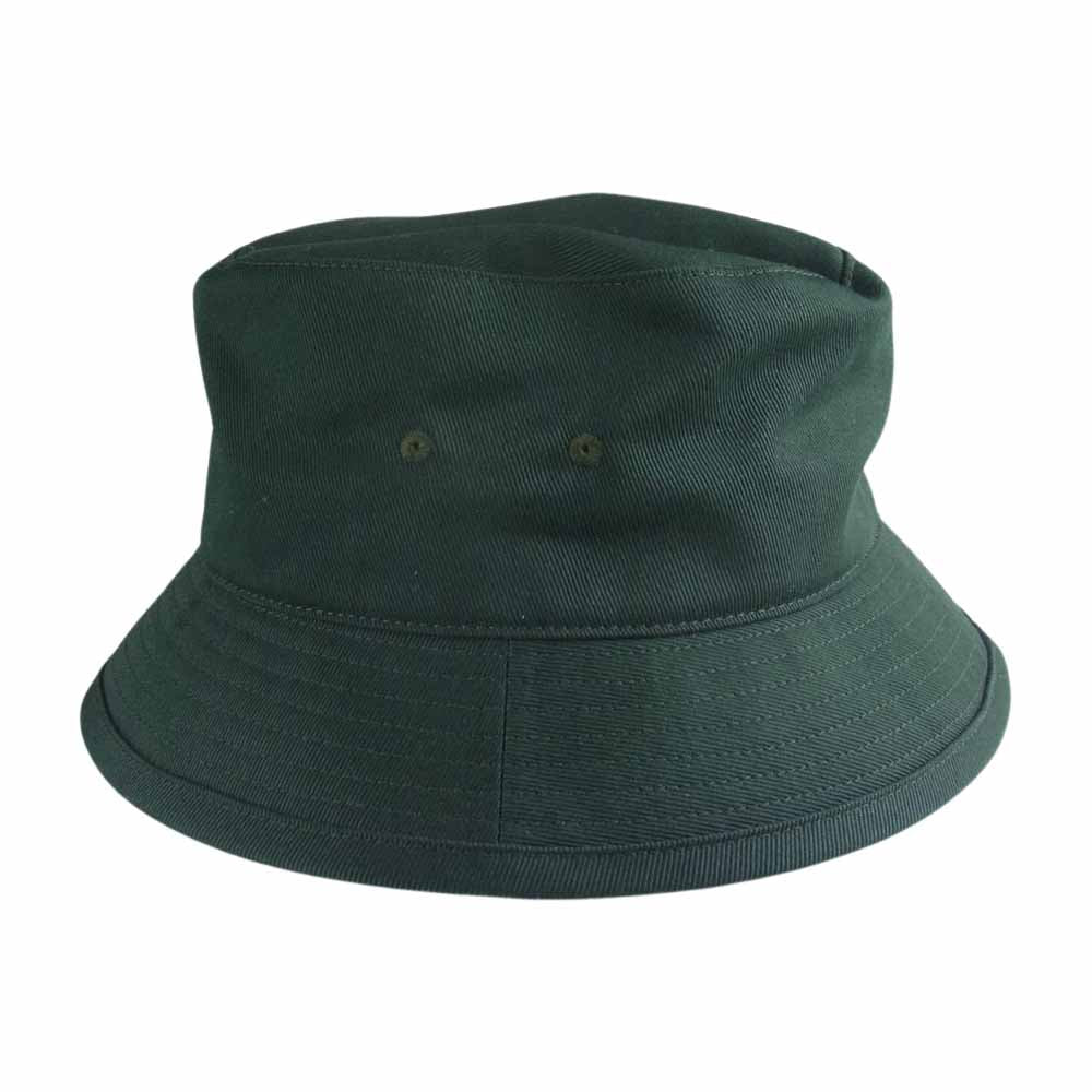 DESCENDANT ディセンダント 21SS 211HCDS-HT01S BUCKET HAT TWILL ツイル生地 ロゴ刺繍 バケットハット グリーン系 2【中古】