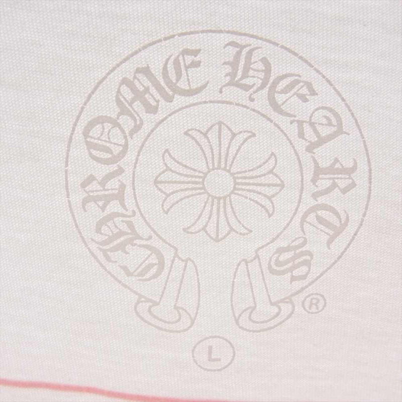 CHROME HEARTS クロムハーツ（原本無） 国内正規品 FOTI S/S TEE フォティ バックプリント クルーネック 半袖 Tシャツ ホワイト系 L【中古】