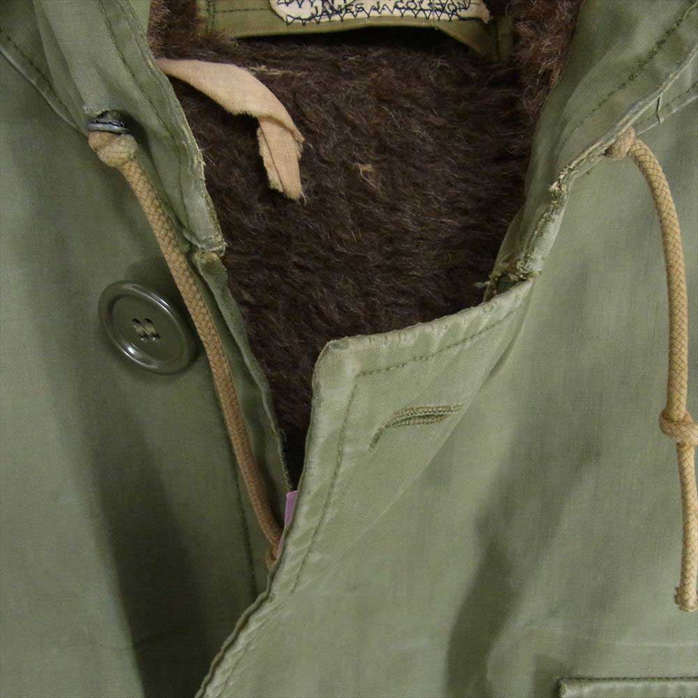 米海軍 【難あり】ヴィンテージ 40S デッキ コート ジャケット カーキ系 サイズ表記無【中古】