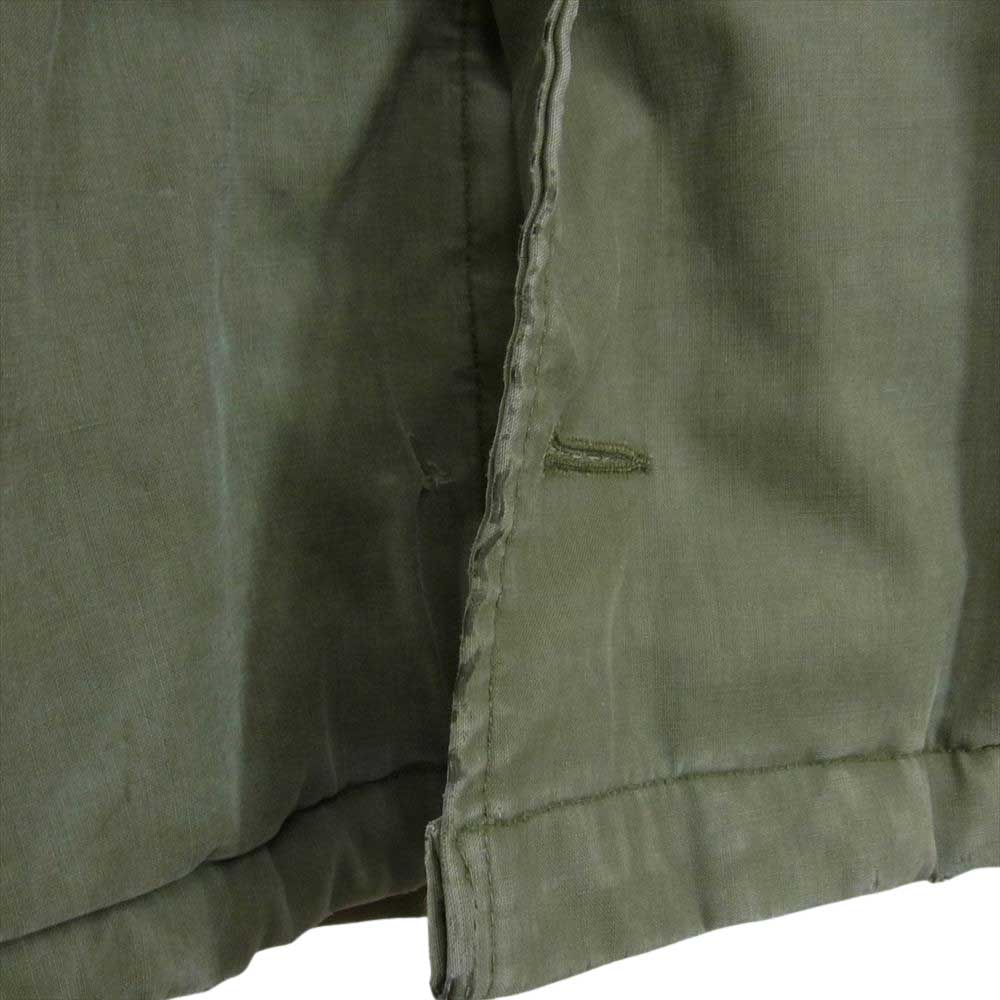 米海軍 【難あり】ヴィンテージ 40S デッキ コート ジャケット カーキ系 サイズ表記無【中古】