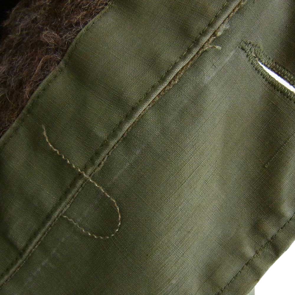 米海軍 【難あり】ヴィンテージ 40S デッキ コート ジャケット カーキ系 サイズ表記無【中古】