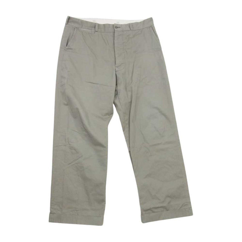 BELAFONTE ベラフォンテ CHINO CLOTH TROUSERS チノ コットン ダブル ワークパンツ カーキ系 L【中古】