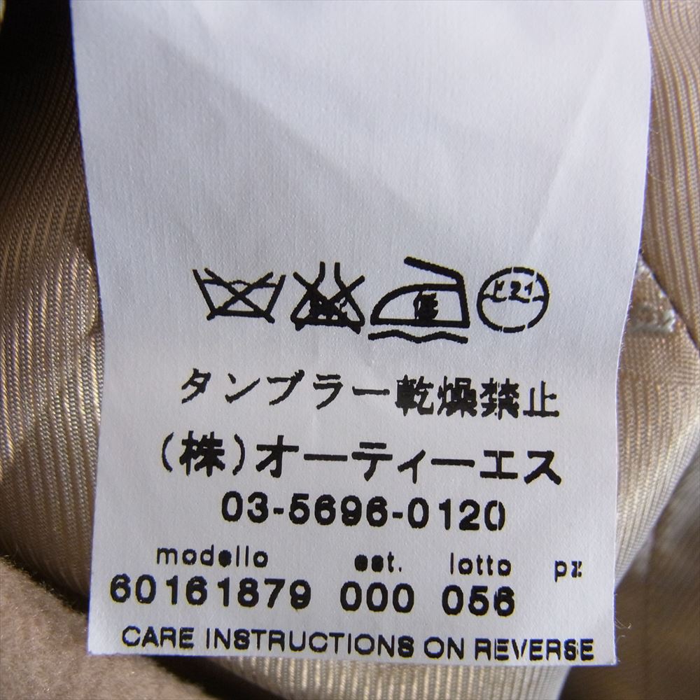 MAX MARA マックスマーラ 銀タグ セカンドライン オーティーエスタグ フアー襟 ウール コート ブラウン系 42【中古】