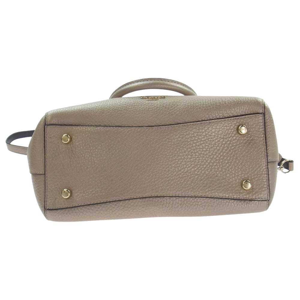 COACH コーチ F55665 ブレイクキャリオール 2WAY レザー ショルダー ハンドバッグ ベージュ系【中古】
