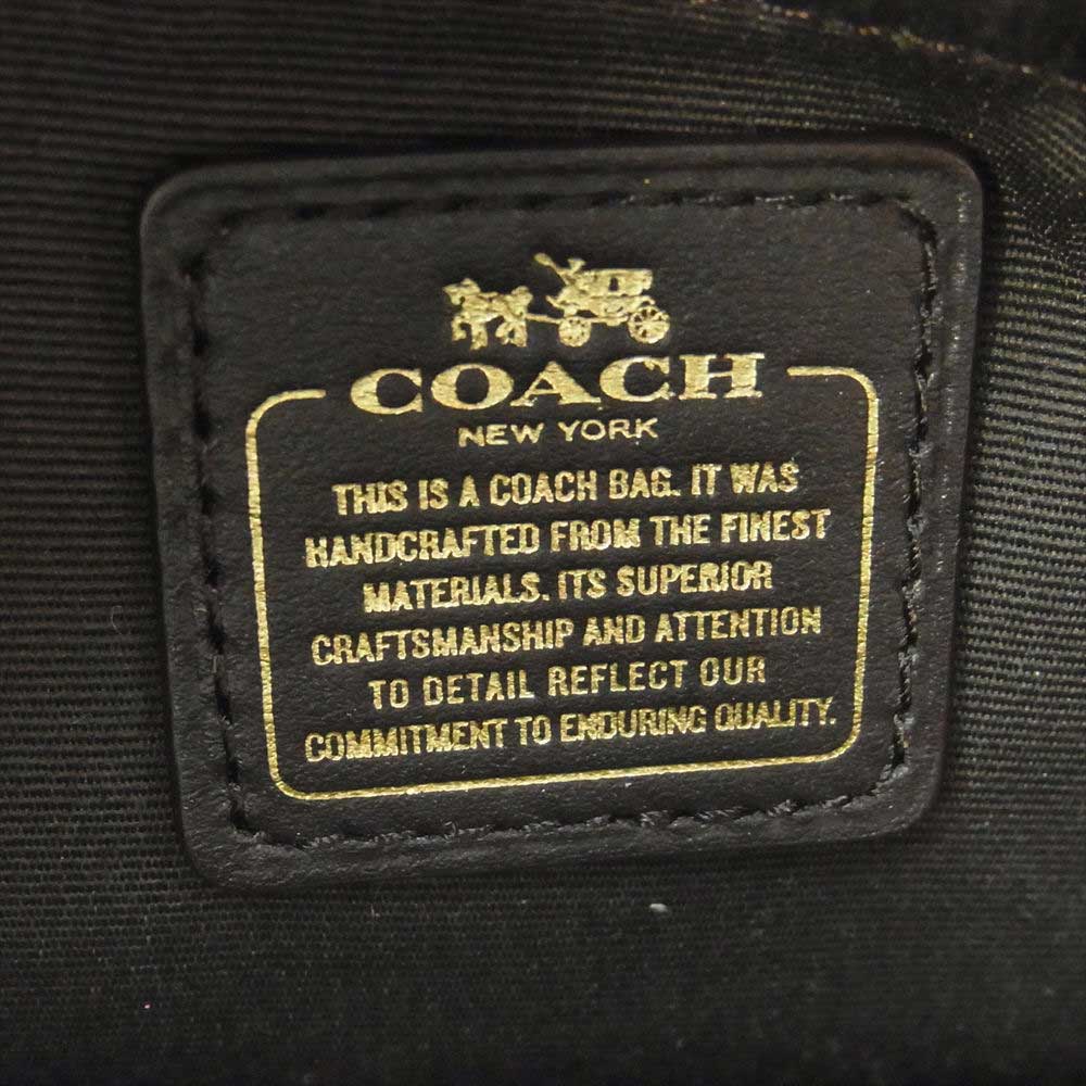 COACH コーチ F55665 ブレイクキャリオール 2WAY レザー ショルダー ハンドバッグ ベージュ系【中古】