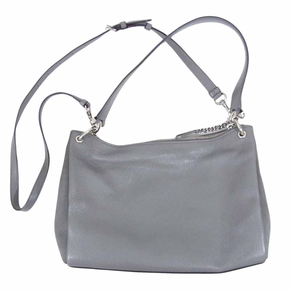 美品】コーチ coach F32470 グレー ハンド ショルダー メタル コーチ 
