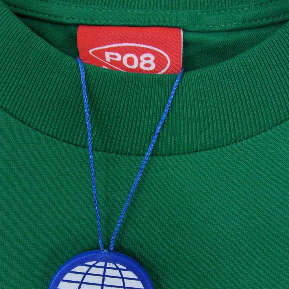 パラグラフ SMILE ARCH LOGO PRINT Tee スマイル アーチロゴ プリント Tシャツ グリーン系 サイズ表記無【極上美品】【中古】