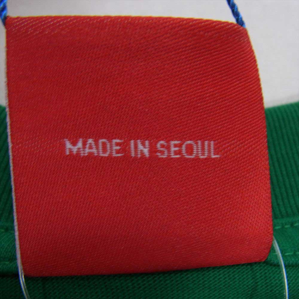 パラグラフ SMILE ARCH LOGO PRINT Tee スマイル アーチロゴ プリント Tシャツ グリーン系 サイズ表記無【極上美品】【中古】