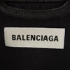 BALENCIAGA バレンシアガ 19AW 583432 TEW35 バックエンブロイダリー オーバーサイズ デニムジャケット Gジャン ブラック系 34【中古】