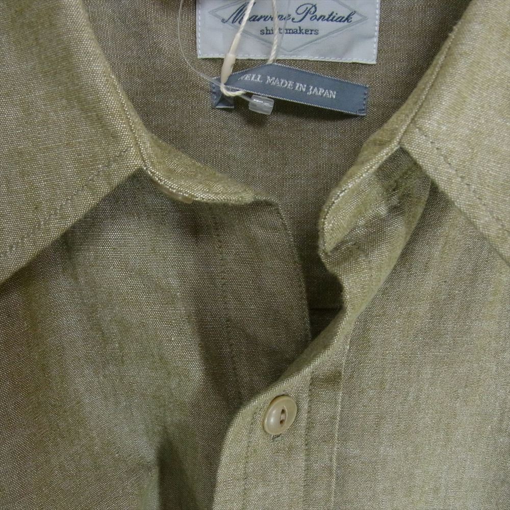 マービンポンティアックシャツメーカーズ MPSM-1905S Military SH コットン ミリタリー 長袖 シャツ カーキ系 ONESIZE【極上美品】【中古】