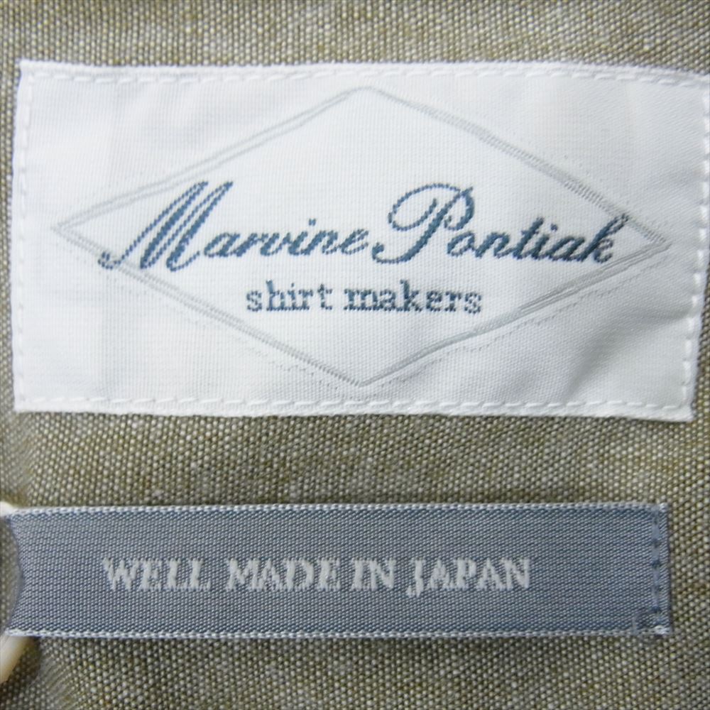 マービンポンティアックシャツメーカーズ MPSM-1905S Military SH コットン ミリタリー 長袖 シャツ カーキ系 ONESIZE【極上美品】【中古】