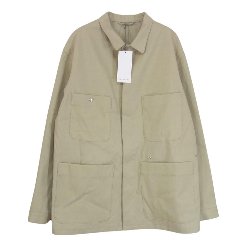 ユーゲン 21SS COAT012 ツイルコットン カバーオール ジャケット ベージュ系 3【極上美品】【中古】