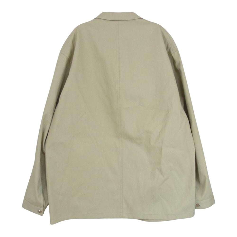 ユーゲン 21SS COAT012 ツイルコットン カバーオール ジャケット ベージュ系 3【極上美品】【中古】