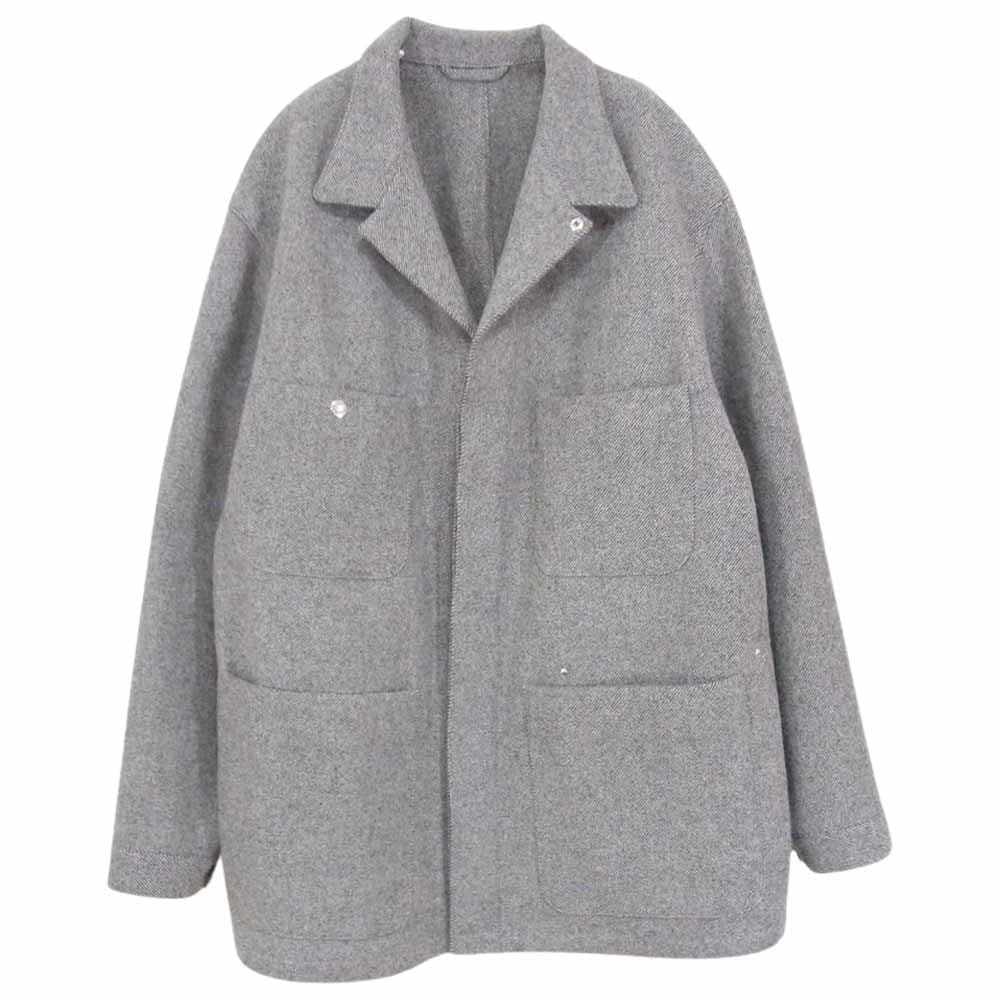 ユーゲン 21AW COAT017 Ellen フランネル カバーオール ジャケット ベージュ系 BEIGE 3【美品】【中古】