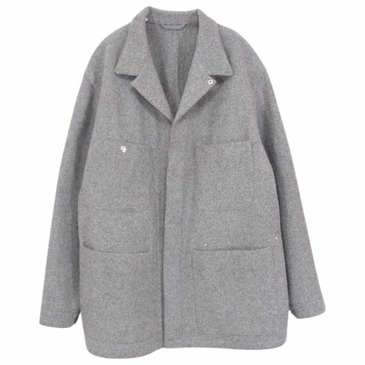 ユーゲン 21AW COAT017 Ellen フランネル カバーオール ジャケット ベージュ系 BEIGE 3【美品】【中古】