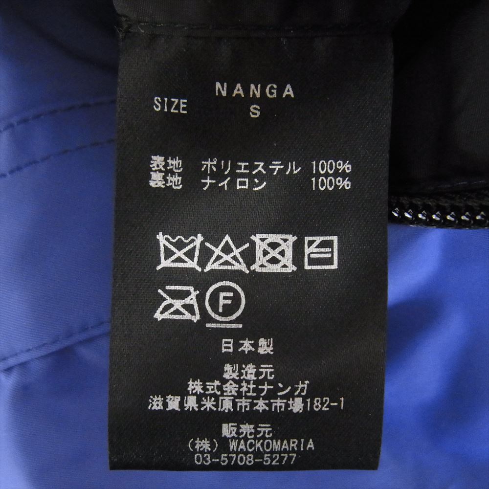 WACKO MARIA ワコマリア × NANGA ナンガ マウンテンパーカー ブルー系 S【極上美品】【中古】