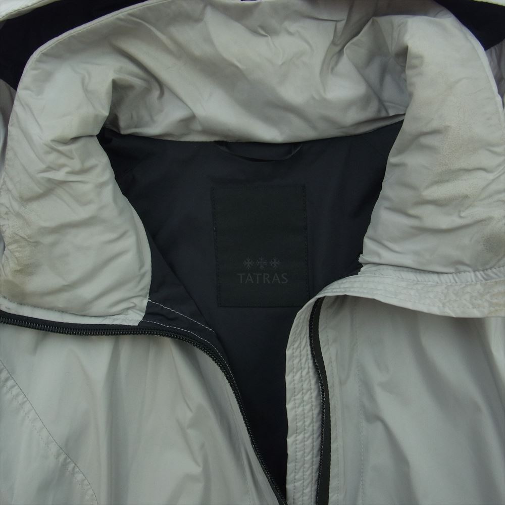 TATRAS タトラス MTA9ED4410 TRANO ナイロン フード付き 止水ジップ ジャケット グレー系 3【中古】