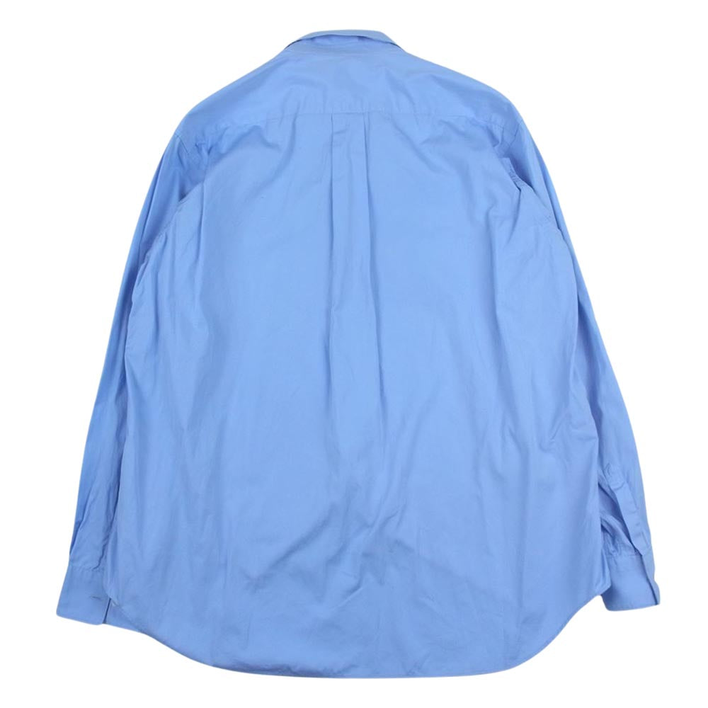 COMME des GARCONS コムデギャルソン FZ-B011 SHIRT フランス製 FOREVER WIDE CLASSIC コットン ポプリン レギュラーカラー 長袖 シャツ ブルー ブルー系 S【中古】