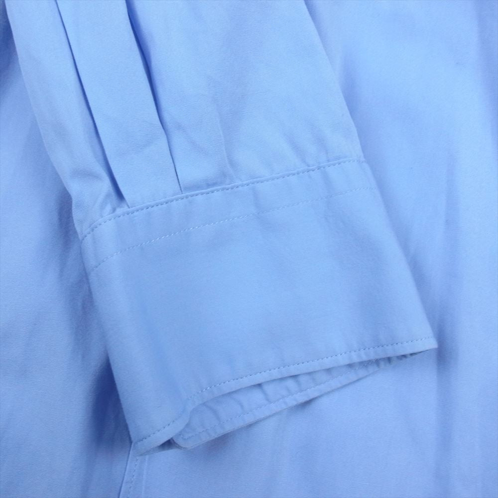 COMME des GARCONS コムデギャルソン FZ-B011 SHIRT フランス製 FOREVER WIDE CLASSIC コットン ポプリン レギュラーカラー 長袖 シャツ ブルー ブルー系 S【中古】