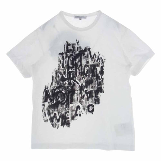 COMME des GARCONS コムデギャルソン OJ-T001 Adam Pendleton アダムペンドルトン 京都店 限定 半袖 プリント Tシャツ ホワイト系 L【中古】