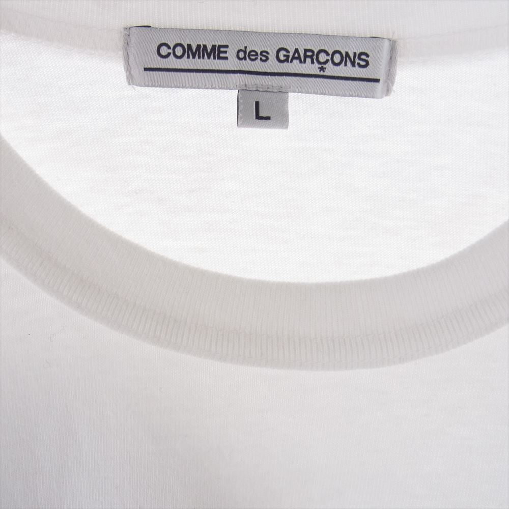 COMME des GARCONS コムデギャルソン OJ-T001 Adam Pendleton アダムペンドルトン 京都店 限定 半袖 プリント Tシャツ ホワイト系 L【中古】