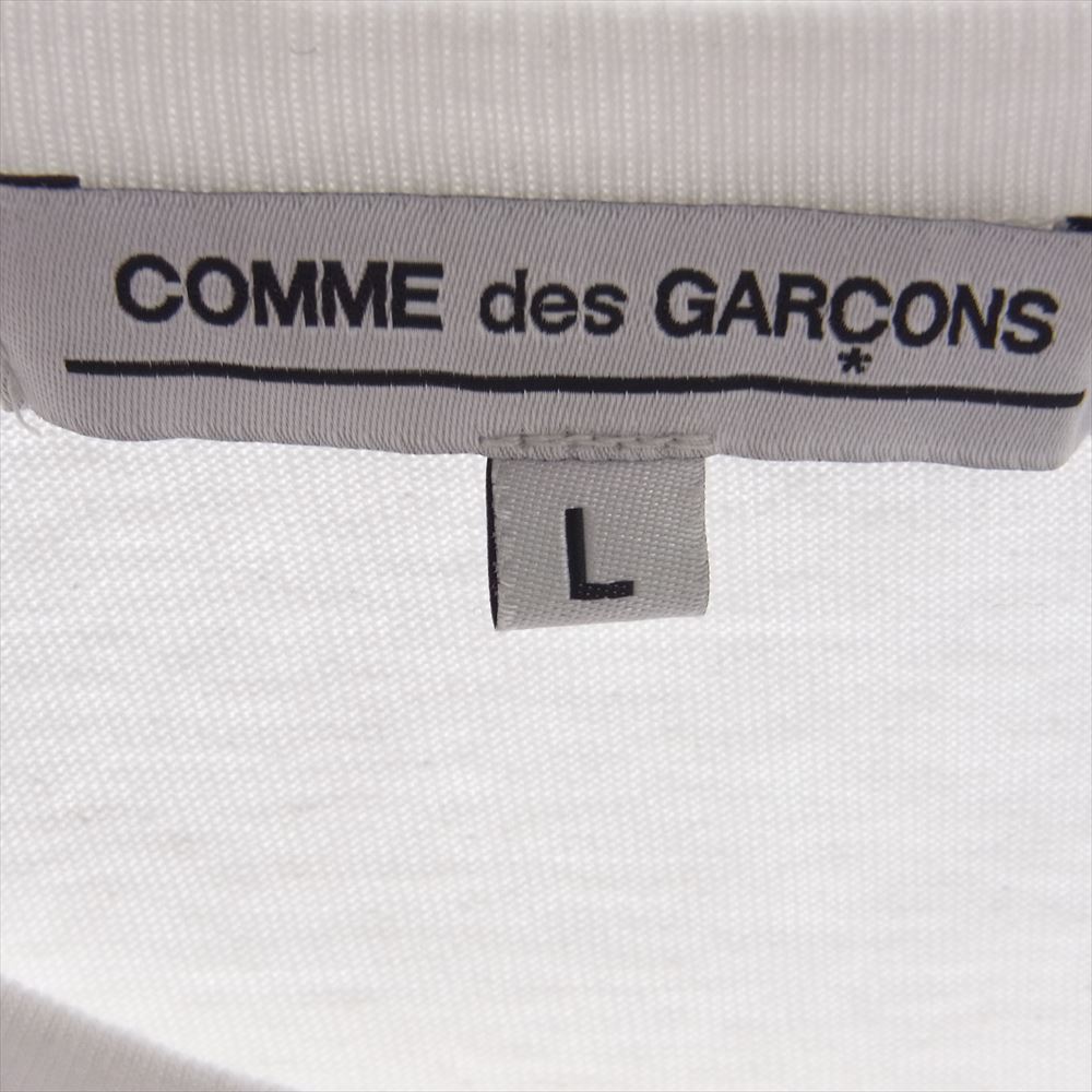 COMME des GARCONS コムデギャルソン OJ-T001 Adam Pendleton アダムペンドルトン 京都店 限定 半袖 プリント Tシャツ ホワイト系 L【中古】