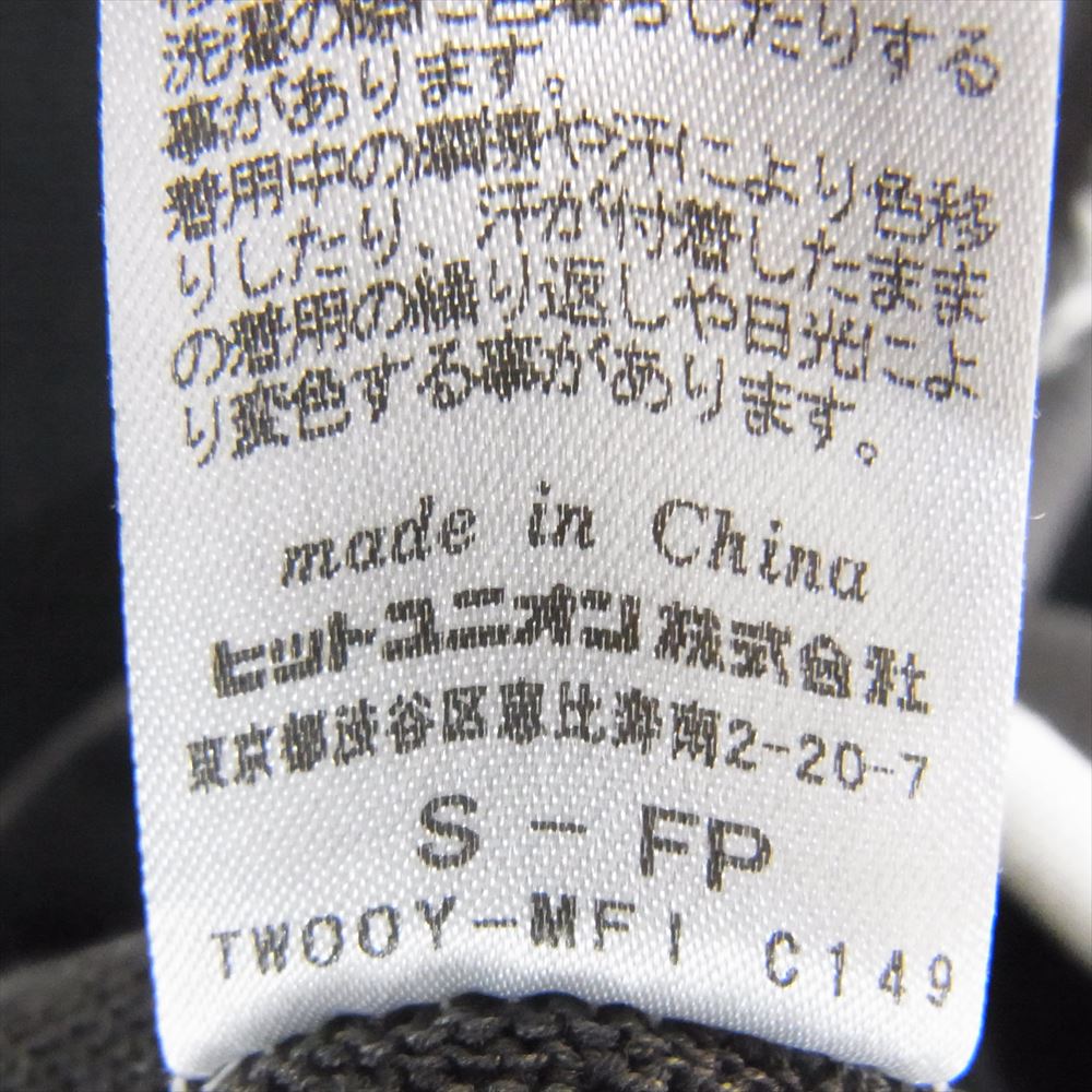 FRED PERRY フレッドペリー ロゴ刺繍 ストライプ ニット Tシャツ グレー系 S【中古】