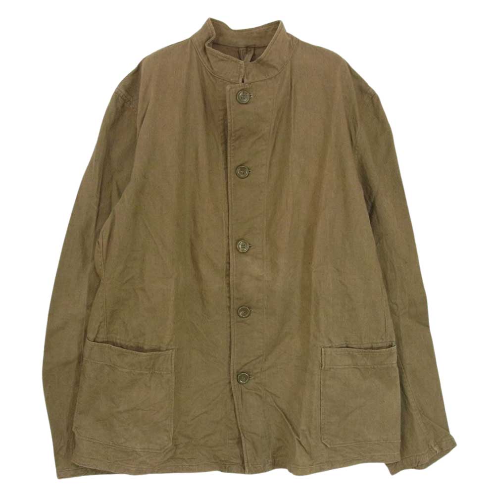 チェコ軍  50s 60s スタンドカラー ワーク ジャケット カーキ系 サイズ表記無【中古】