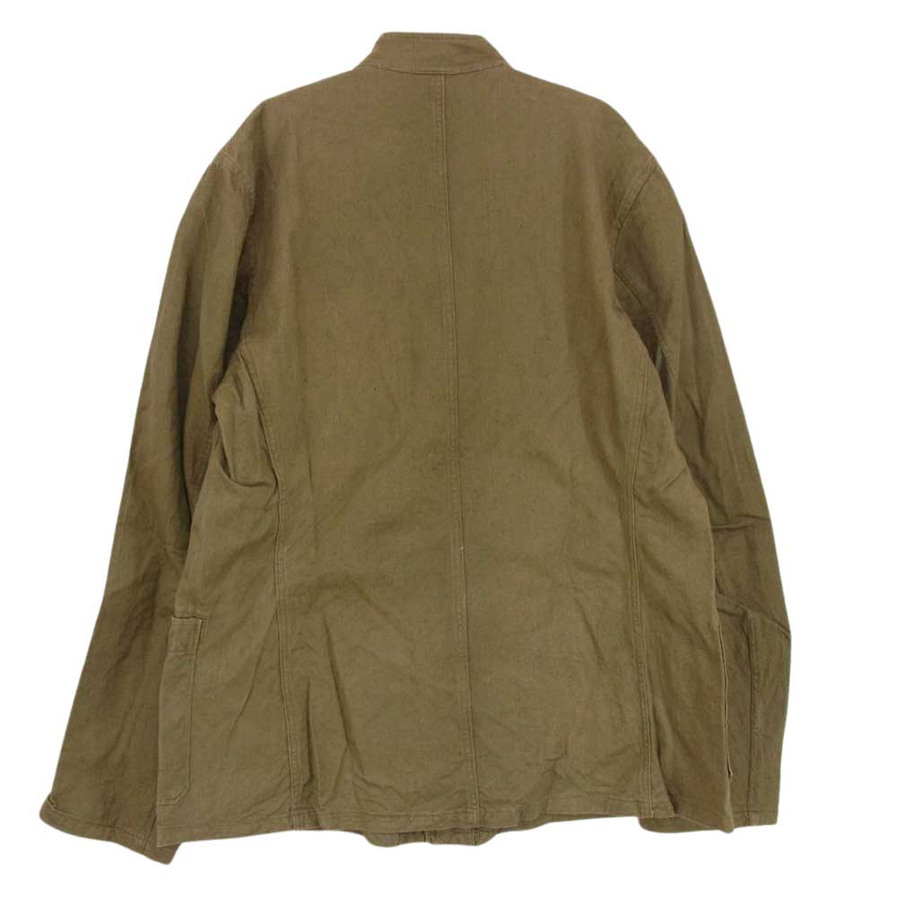 チェコ軍  50s 60s スタンドカラー ワーク ジャケット カーキ系 サイズ表記無【中古】