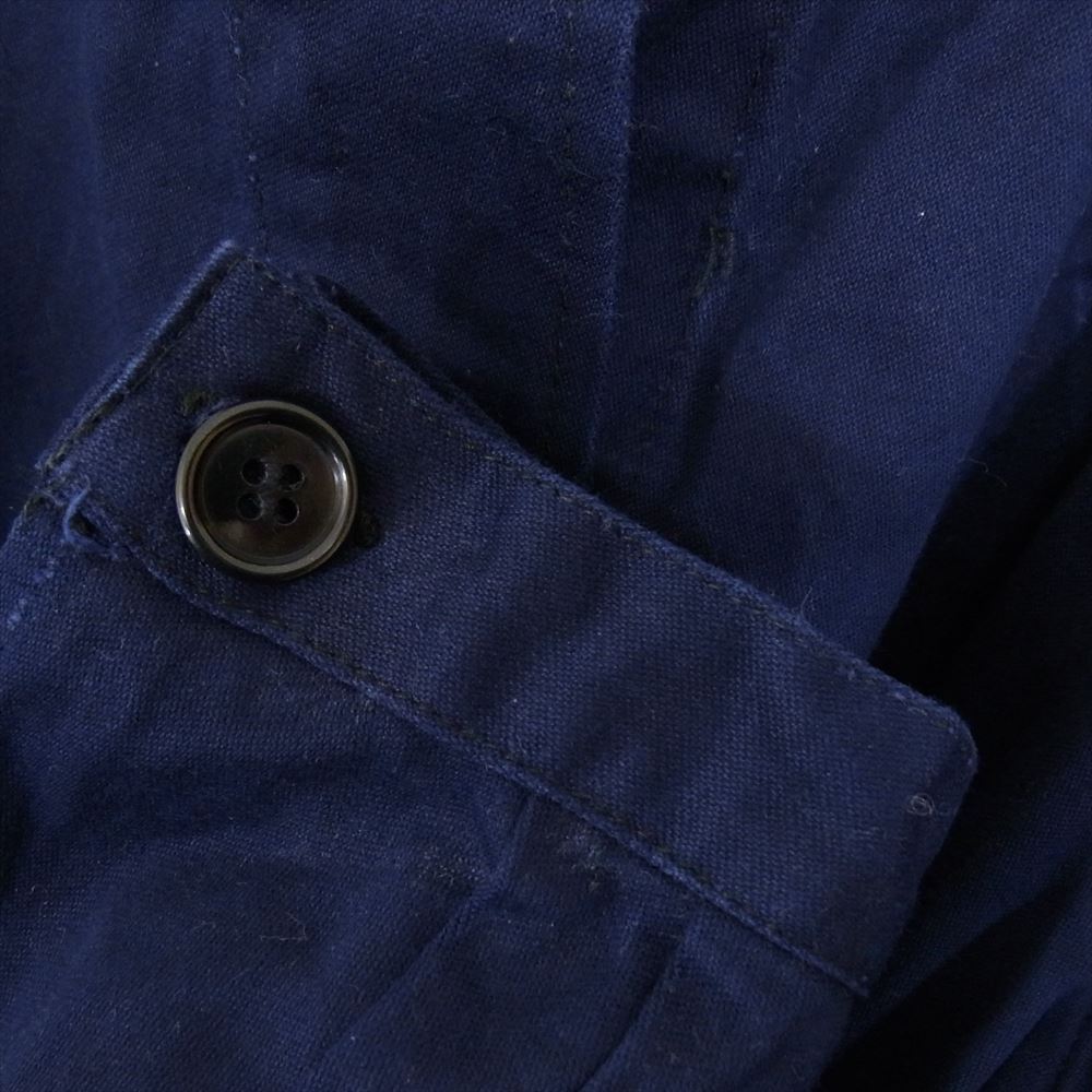 イタリア軍 ヴィンテージ 80s Italian army nurse coat コットン ナース コート ネイビー系 サイズ表記無【中古】