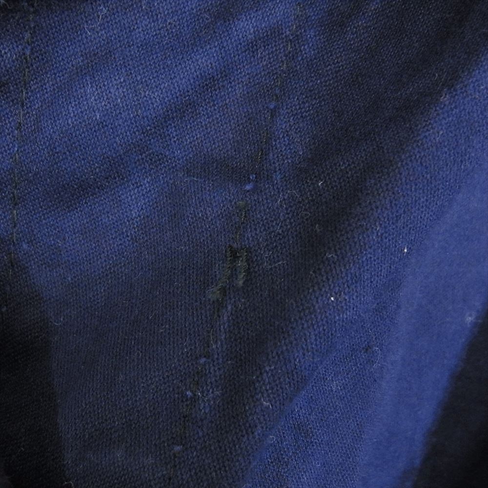 イタリア軍 ヴィンテージ 80s Italian army nurse coat コットン ナース コート ネイビー系 サイズ表記無【中古】