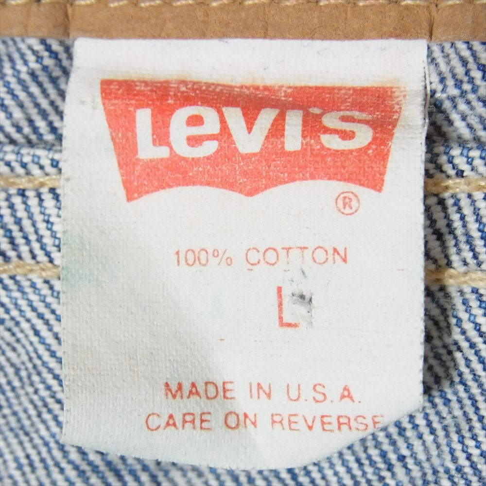 Levi's リーバイス USA製 DENIM JACKET デザイン デニム ジャケット インディゴブルー系 L【中古】