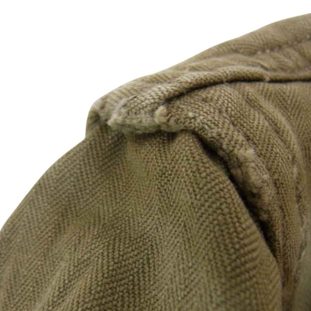 フランス軍 ヴィンテージ HBT 後期型 M47 M-47 フィールド ジャケット カーキ系 46【中古】