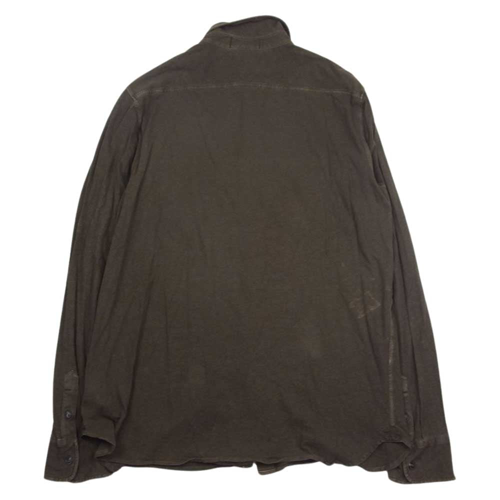 POLO RALPH LAUREN ポロ・ラルフローレン 0496458 コットン リネン ジャージ 長袖 シャツ ブラウン系 L【中古】