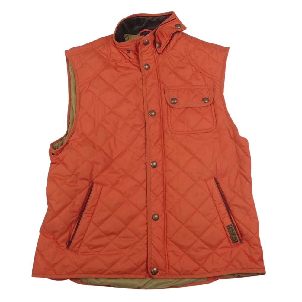 POLO RALPH LAUREN ポロ・ラルフローレン 1452044RIV キルティング 中綿 ベスト オレンジ系 L【中古】